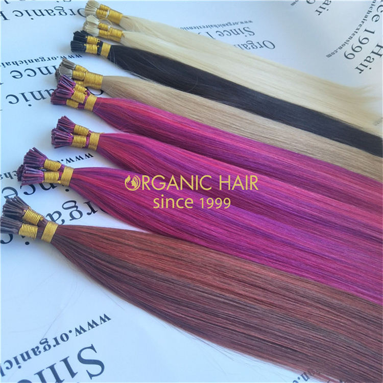 Supplier of high quality full cuticle i tip hair extensions-M7